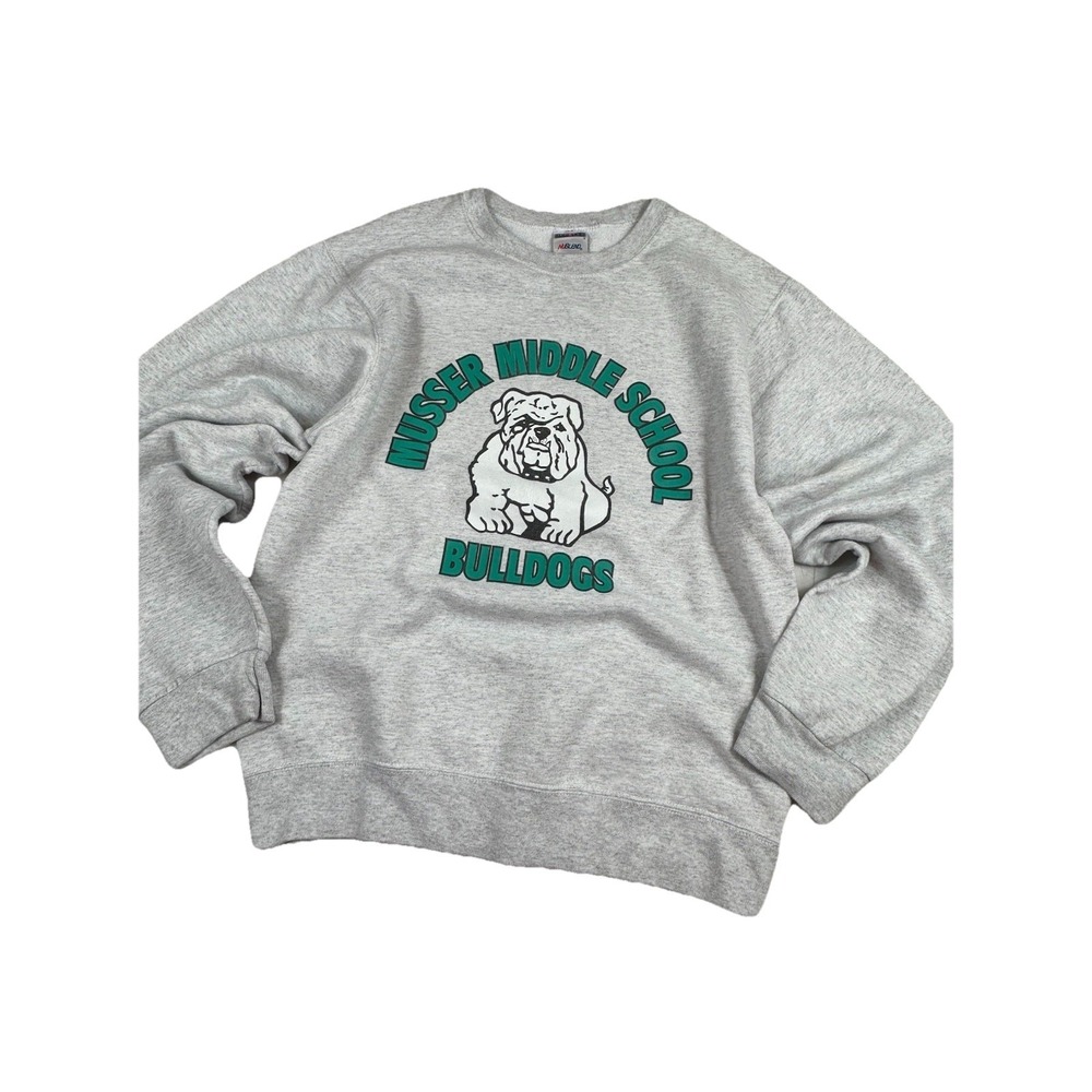 Vintage 90s Y2K Musser Middle School Crewneck Sweatshirt Size Small